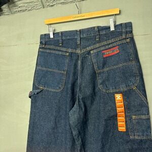 Twenty X Mens Carpenter Jeans 34x36 Dark Wash Denim Work Pants New With Tags